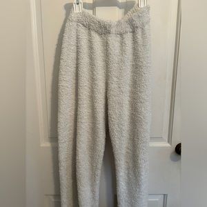 POL White Fluffy Sweatpants